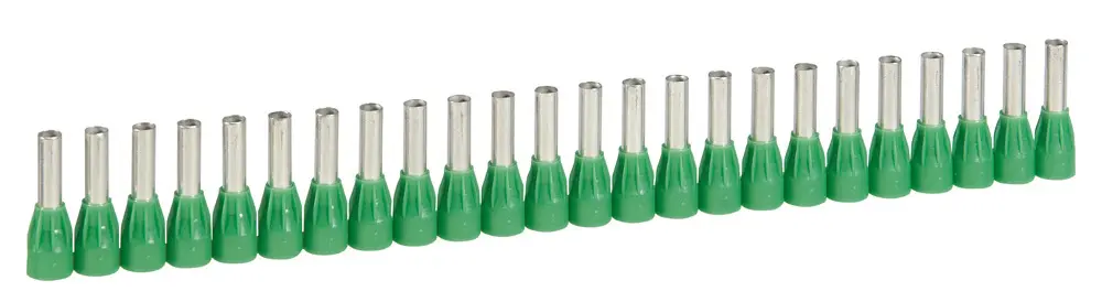 Produktfoto 1 von Legrand Starfix Aderendhülsen-Crimp, Stift ø 3.9 mm, Grün, 12 mm, 23 mm, Isoliert