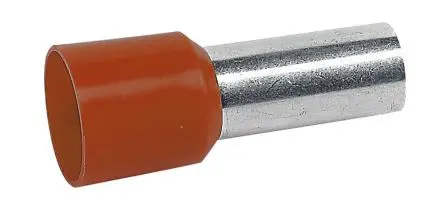Produktfoto 1 von Legrand Starfix Aderendhülsen-Crimp, Stift ø 4.9 mm, Braun, 12 mm, 21 mm, Isoliert
