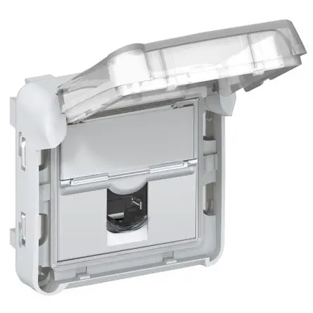 Produktfoto 1 von Legrand Plexo Steckdose RJ45 Polycarbonat Grau, Weiß