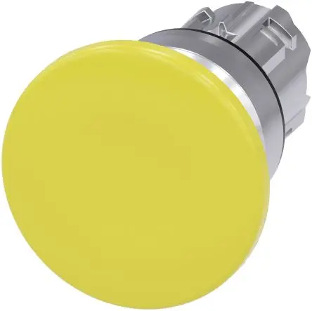 Produktfoto 1 von Siemens SIRIUS ACT Drucktastenkopf Ø 22 mm, Gelb Tastend Rund Rund Kunststoff, IP66