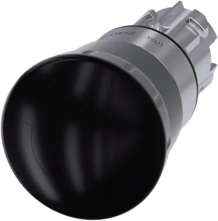 Produktfoto 1 von Siemens SIRIUS ACT Drucktastenkopf Ø 22 mm, Schwarz Rastend Rund Rund Kunststoff, IP66