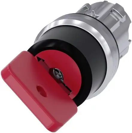 Produktfoto 1 von Siemens SIRIUS ACT 3SU10 Schlüsselschalterkopf 22 mm 2 Positionen 73037 Tastend IP20, IP67, IP69, IP66, IP69K