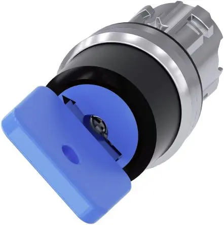 Produktfoto 1 von Siemens SIRIUS ACT 3SU10 Schlüsselschalterkopf 22mm 2 Positionen 73038 Tastend IP20, IP66, IP67, IP69, IP69K