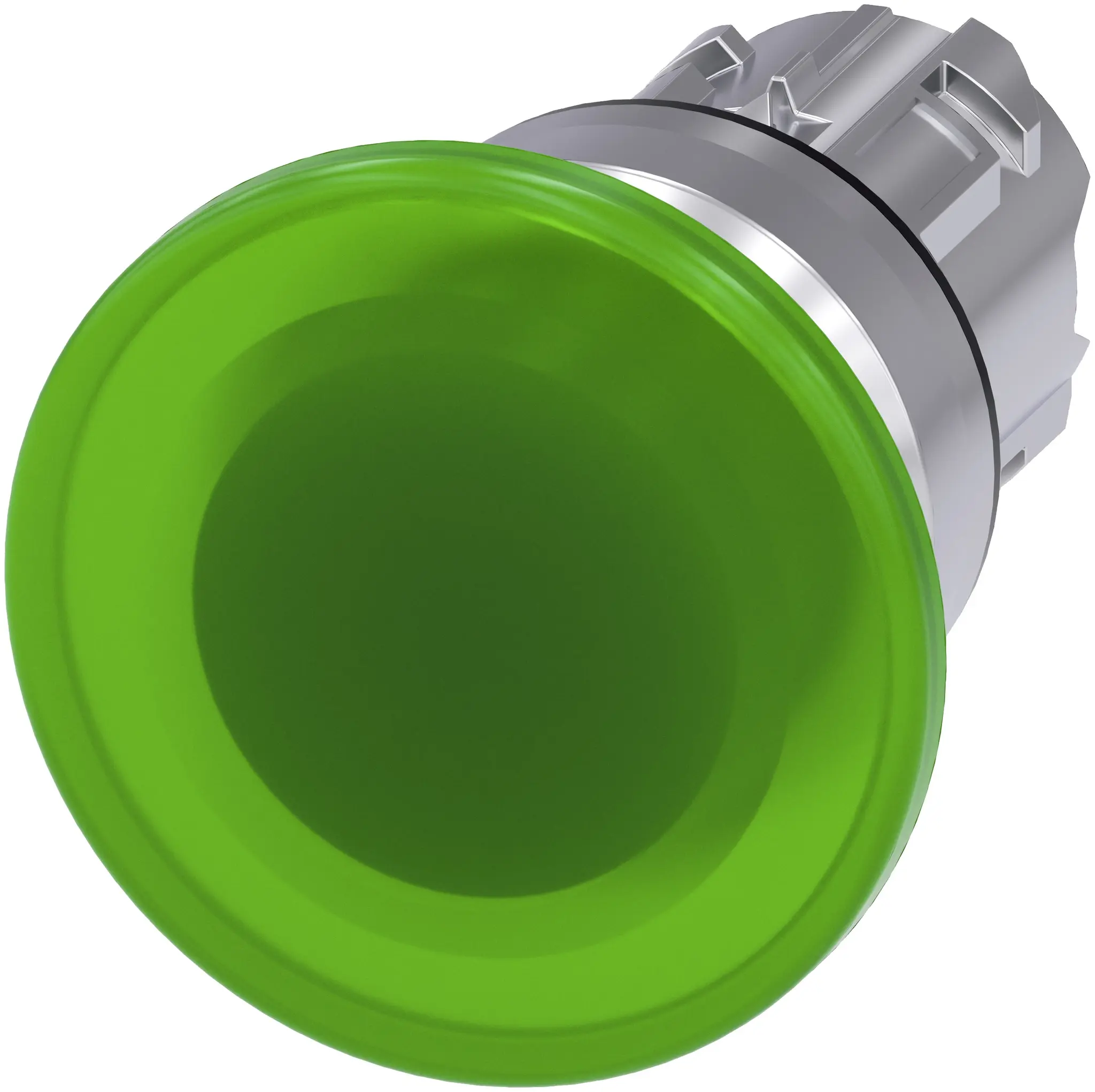 Produktfoto 1 von Siemens SIRIUS ACT Drucktastenkopf Ø 22 mm, Grün Tastend Rund Rund Kunststoff, IP66
