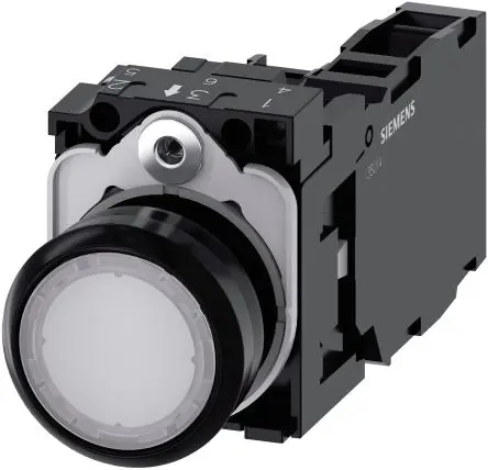 Produktfoto 1 von Siemens SIRIUS ACT 3SU11 Druckschalter Beleuchtet, SPST Weiß, IP66, IP67, IP69K