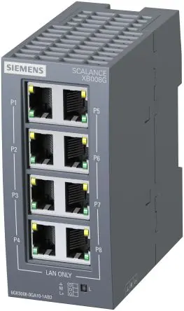 Produktfoto 1 von Siemens SCALANCE XB008G Datenerfassung für Industrielles Ethernet-Netzwerk