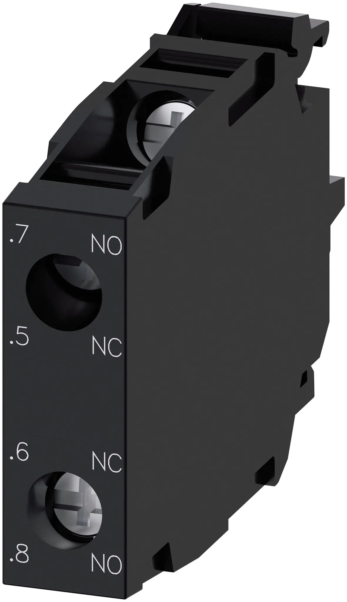 Produktfoto 1 von Siemens SIRIUS ACT 3SU14 Kontaktblock 1 Wechsler 5 → 500V ac/dc Schraubanschluss