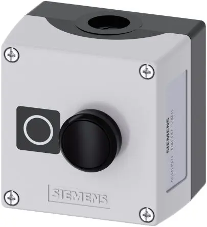 Produktfoto 1 von Siemens SIRIUS ACT 3SU18 Drucktaste-Steuerstation SPST Schwarz Kunststoff, IP66, IP69, IP67, 1 Kunststoff Grau Ø 22 mm O