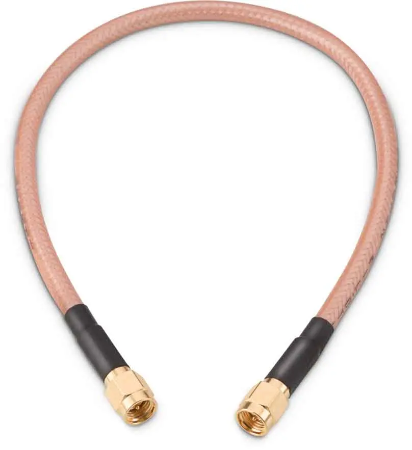 Produktfoto 1 von Wurth Elektronik RG142 Koaxialkabel konfektioniert, 50 Ω, 152.4mm, SMA / SMA, Aussen ø 4.95mm, Weiß