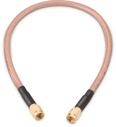Produktfoto 1 von Wurth Elektronik RG142 Koaxialkabel konfektioniert, 50 Ω, 152.4mm, SMA / SMA, Aussen ø 4.95mm, Weiß