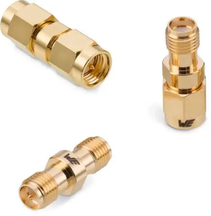 Produktfoto 1 von Wurth Elektronik Koaxadapter, 50 Ω, Gerade, 18GHz Stecker Stecker, Koaxial SMA RP