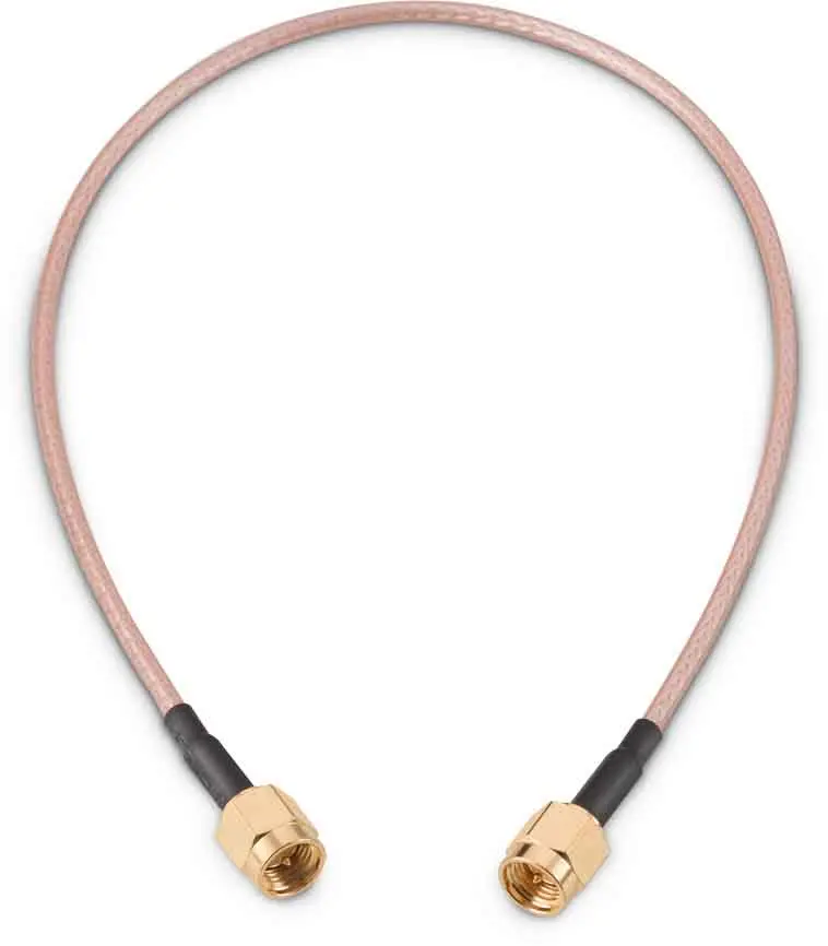 Produktfoto 1 von Wurth Elektronik RG316 Koaxialkabel konfektioniert, 50 Ω, 152.4mm, SMA / SMA, Aussen ø 2.49mm, Weiß