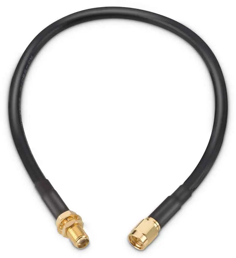 Produktfoto 1 von Wurth Elektronik RG58 Koaxialkabel konfektioniert, 50 Ω, 152.4mm, SMA / SMA, Aussen ø 4.95mm, Weiß