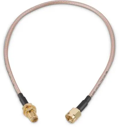 Produktfoto 1 von Wurth Elektronik SMA RG316 Koaxialkabel, Abgeschlossen, 50 Ω, 304.8 mm, Aussen ø 2.9 mm Außen-ø , Weiß