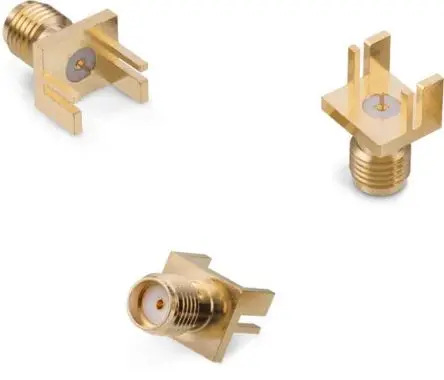Produktfoto 1 von Wurth Elektronik WR-SMA Buchse Koaxialsteckverbinder SMA-Steckverbinder, Kantenmontage Löt-Anschluss, Standard, Gerade