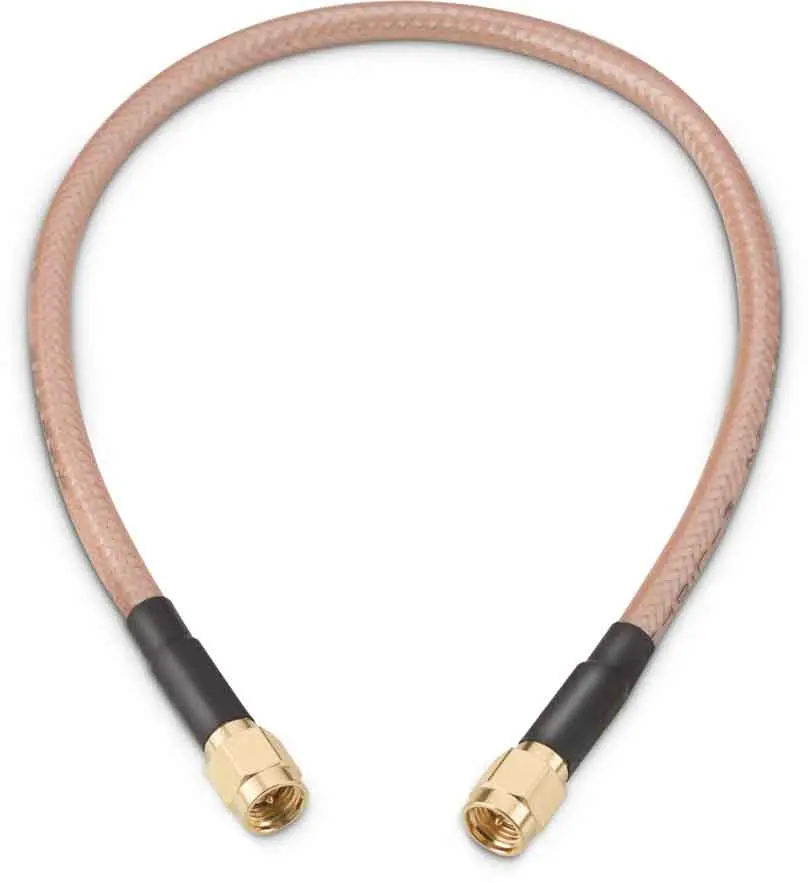 Wurth Elektronik SMA RG142 Koaxialkabel, Abgeschlossen, 50 Ω, 304.8 mm, Aussen ø 4.95 mm Außen-ø , Weiß