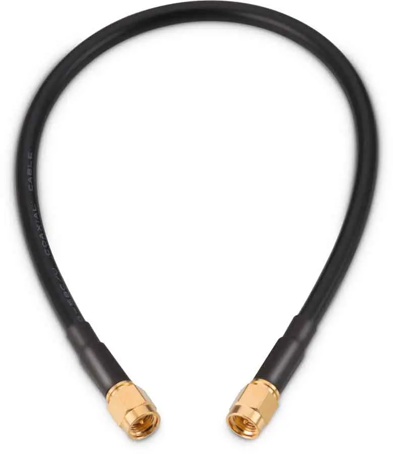 Produktfoto 1 von Wurth Elektronik SMA RG58 Koaxialkabel, Abgeschlossen, 50 Ω, 152.4 mm, Aussen ø 4.95 mm Außen-ø , Weiß