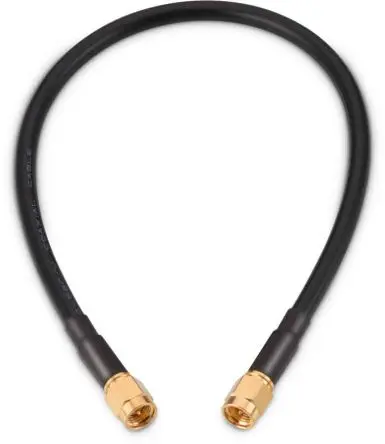 Wurth Elektronik SMA RG58 Koaxialkabel, Abgeschlossen, 50 Ω, 152.4 mm, Aussen ø 4.95 mm Außen-ø , Weiß