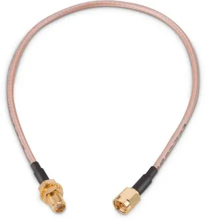 Produktfoto 1 von Wurth Elektronik RG316 Koaxialkabel konfektioniert, 50 Ω, 152.4mm, SMA / SMA, Aussen ø 2.9mm, Weiß