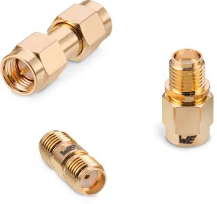 Produktfoto 1 von Wurth Elektronik Koaxadapter, 50 Ω, Gerade, 18GHz Stecker Stecker, Koaxial Nennspannung