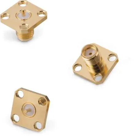 Wurth Elektronik WR-SMA Buchse Koaxialsteckverbinder SMA-Steckverbinder, Flanschmontage, 50 Ω Lot, Standard, Gerade