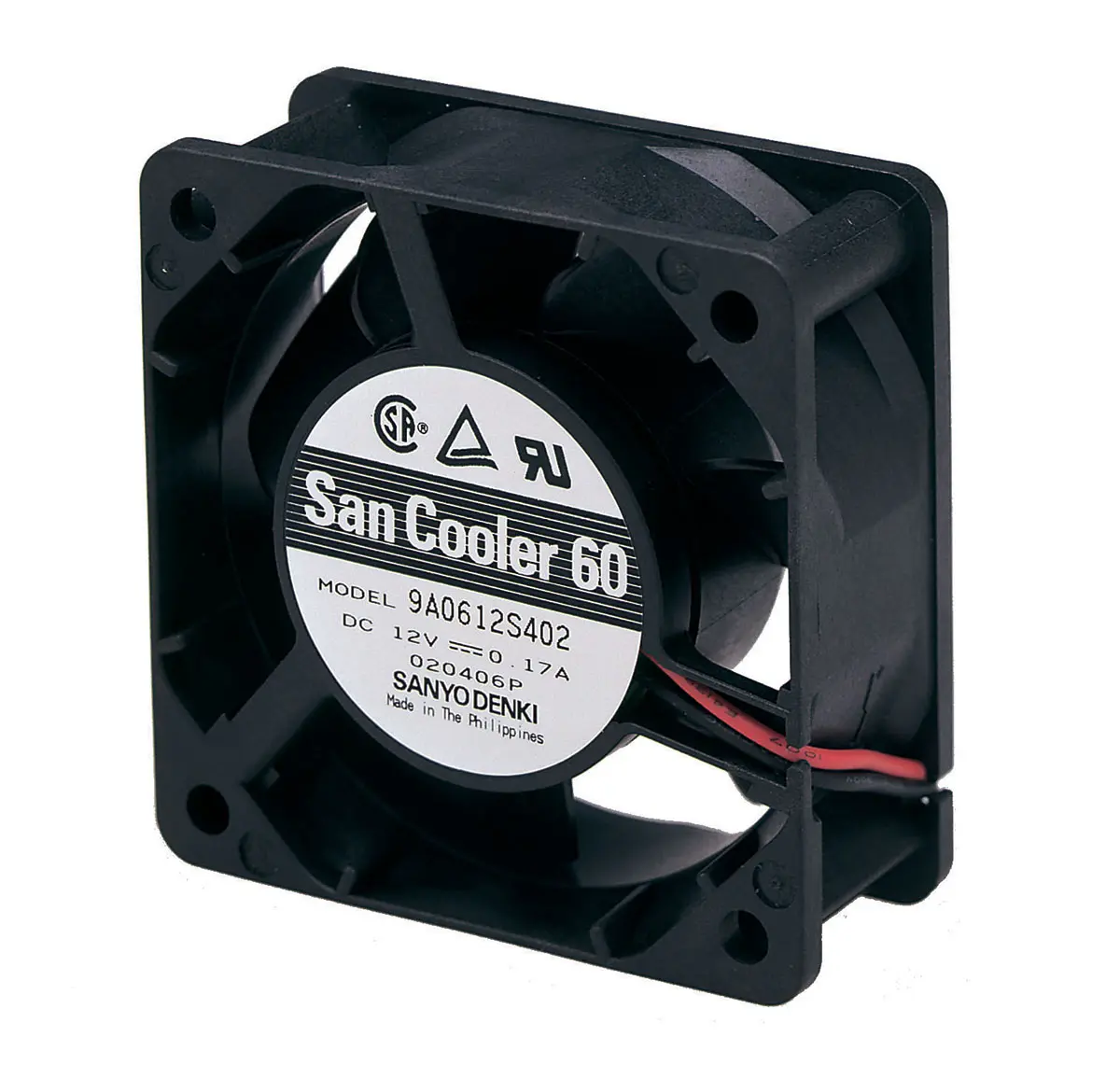 Produktfoto 1 von Sanyo Denki 9A DC-Axiallüfter, Kugellager, 24 V dc / 1.44W, 60 x 60 x 25mm, 31.8m³/h
