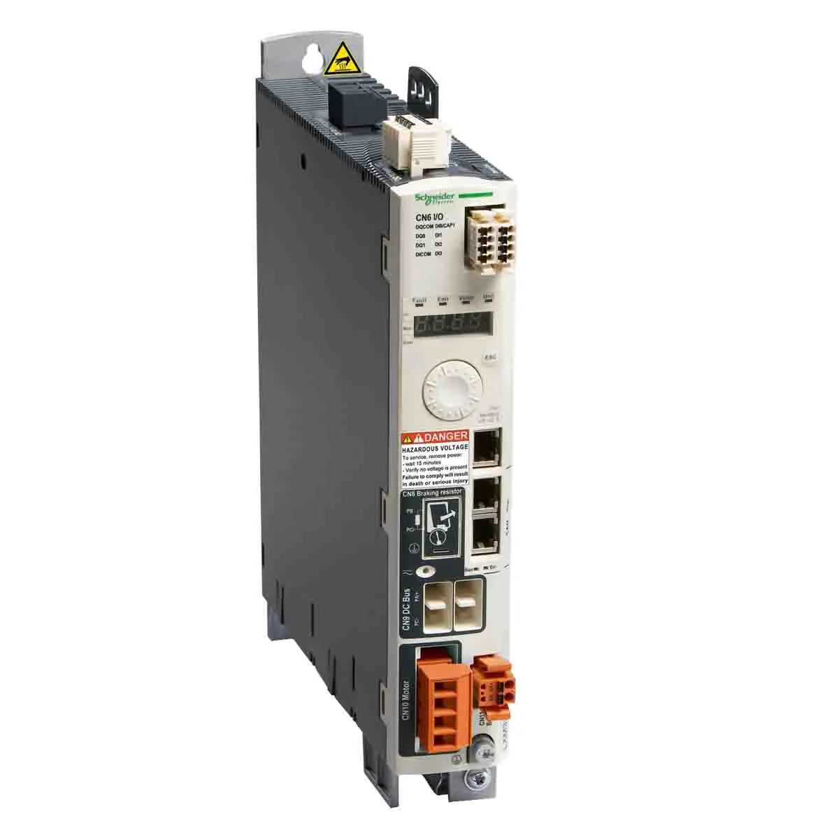 Produktfoto 1 von Schneider Electric Servoantrieb, 3-phasig, 24 V dc, Zielsuche-Steuerung / 16 A 12 W, 74 mm x 153 mm x 151.5 mm
