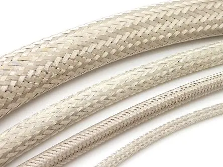 RS PRO Kabelbinder Kupfer, verzinnt für Kabel-Ø 3.5 mm, Kabel ø 7.5 mm, Länge 100m Umflochten Dehnbar
