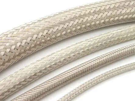 Produktfoto 1 von RS PRO Kabelbinder Kupfer, verzinnt für Kabel-Ø 14.5 mm, Kabel ø 30 mm, Länge 100m Umflochten Dehnbar