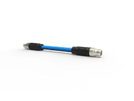 Produktfoto 1 von TE Connectivity M12 Rail Connectors, 8-polig Sensor-Betätigungselementkabel, M12, Gerade Stecker 8 / M12, Gerade