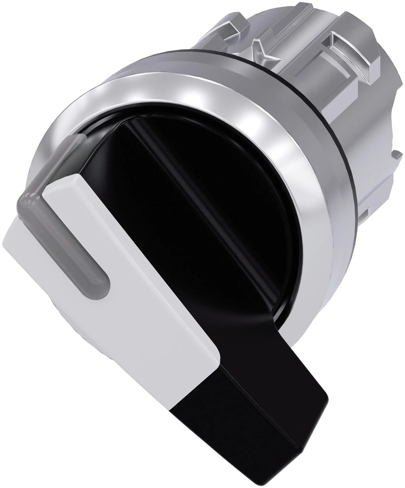 Produktfoto 1 von Siemens SIRIUS ACT 3SU10 Wählschalterkopf Beleuchtet Schwarz 2-Positionen 22mm Langer Griff Rastend