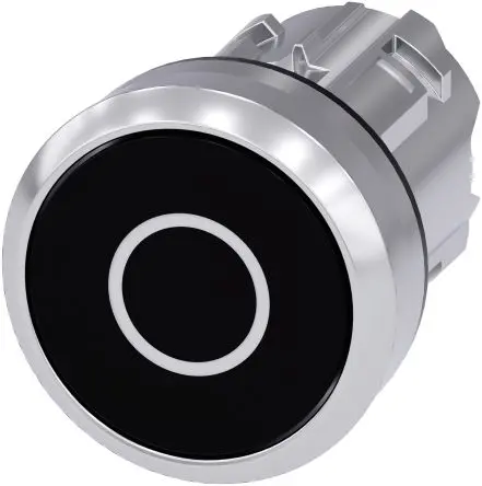 Produktfoto 1 von Siemens SIRIUS ACT Druckschalter Ø 22 mm, Schwarz Tastend Rund Rund Kunststoff, IP66
