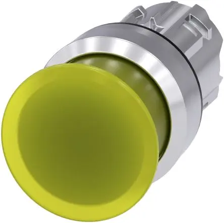 Produktfoto 1 von Siemens SIRIUS ACT Druckschalter Ø 22 mm, Gelb Tastend Rund Rund Metall, IP66