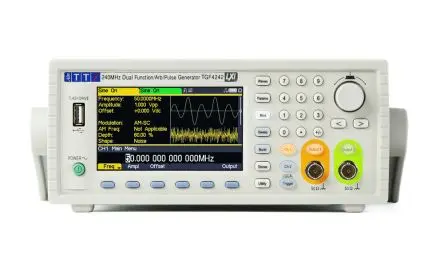 Produktfoto 1 von Aim-TTi TGF4082 Funktionsgenerator Variable Wobbelfuntion 1 μHz → 80 MHz 2-Kanal Digitalfrequenz FM Modulation