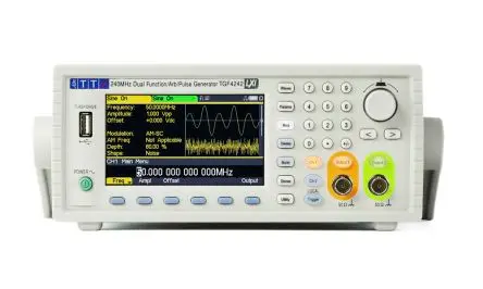 Produktfoto 1 von Aim-TTi TGF4000 Funktionsgenerator, Wobbler 1μHz → 240MHz 2-Kanal  Digitalfrequenz, FM-moduliert