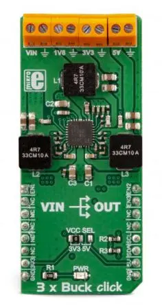 Produktfoto 1 von MikroElektronika TPS65263 Microcontroller Development Kit, Buck 3 Click-Board Abwärtsregler