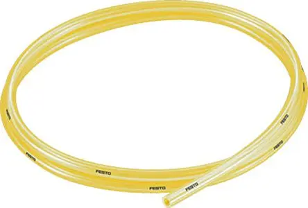Produktfoto 1 von Festo PUN-H-T Druckluftrohr Polyurethan Gelb 6 mm x 50 m bis 10 bar 8048689