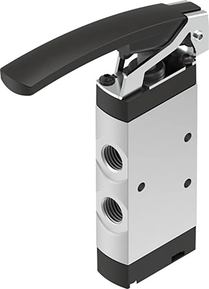 Produktfoto 1 von Festo, Stößel VHEF Pneumatik-Steuerventil, manuell 1/4 in, Aluminiumlegierung 4500004