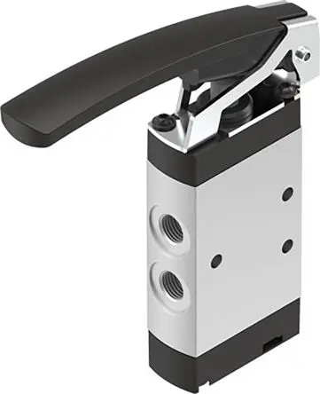 Produktfoto 1 von Festo, Stößel VHEF Pneumatik-Steuerventil, manuell, G G 1/8, Aluminiumlegierung 4500005