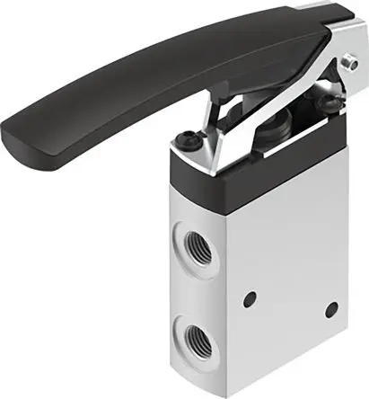 Produktfoto 1 von Festo, Stößel VHEF Pneumatik-Steuerventil, manuell, G G 1/8, Aluminiumlegierung 4500009