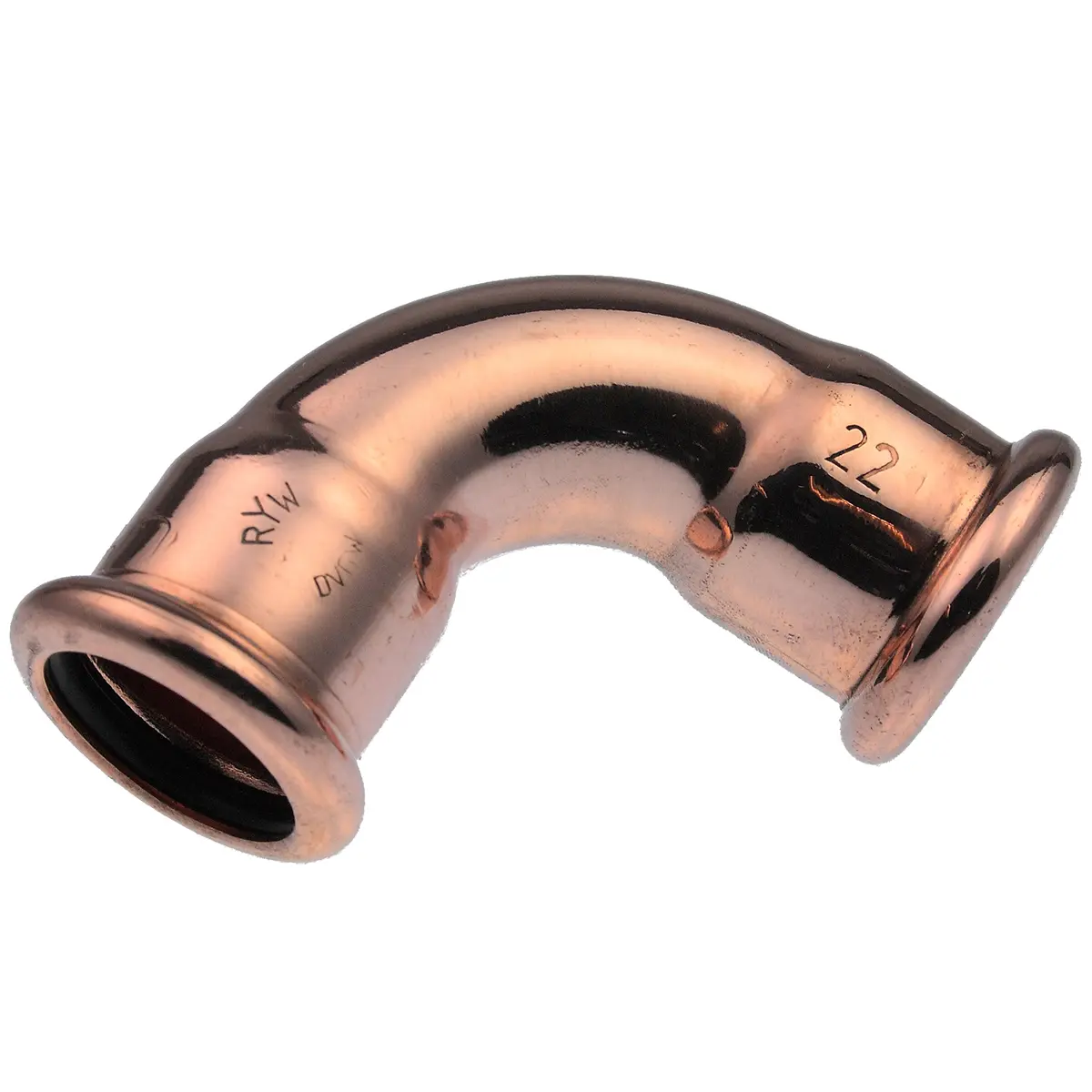 Produktfoto 1 von Pegler Yorkshire Kupfer-Fitting Winkelstück Presssitz Presspassung