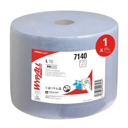 Produktfoto 1 von WYPALL WypAll® L10 General Clean™ (7140) Papierhandtuch Rolle, 380 x 300 mm 1, 1500-Blatt