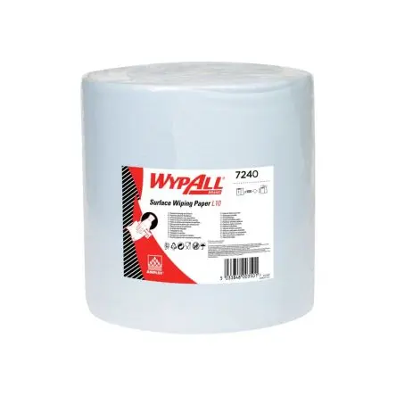 Produktfoto 1 von WYPALL WypAll® L10 General Clean™ (7240) Papierhandtuch Rolle, 380 x 330 mm 1, 1000-Blatt