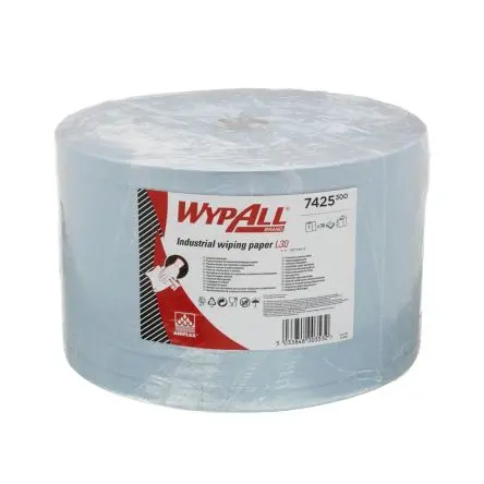 Produktfoto 1 von WYPALL WypAll® L30 General Clean™ (7425) Papierhandtuch Rolle, 380 x 375 mm 3, 750-Blatt