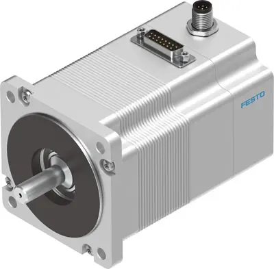 Festo EMMS Hybrid 1.8 ° Schrittmotor 48 V / 9.5 A 2.5 Nm Wellen-Ø 11 mm