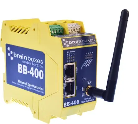 Produktfoto 1 von Brainboxes Neuron Edge Industrie-PC 15 W 4 Adern, Broadcom BCM2837, 4GB 1.2 GHz IP20 für Linux