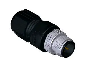 Produktfoto 1 von Amphenol Industrial M 15.3 mm M12 Rundsteckverbinder Stecker 5-polig Stecker 4A Kabel IP68