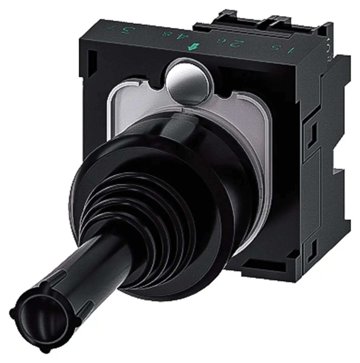 Produktfoto 1 von Siemens SIRIUS ACT 3SU11 Joystick, 1-poliger Umschalter, 5 → 500V ac/dc / 10 A, IP20, IP65, IP67 Griff Typ Rund