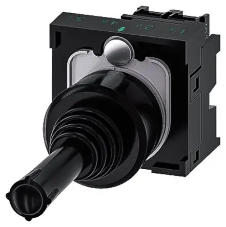 Produktfoto 1 von Siemens SIRIUS ACT 3SU11 Joystick, 1-poliger Umschalter / 10A, IP67, IP65, IP20 Griff Typ Rund