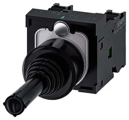 Produktfoto 1 von Siemens SIRIUS ACT 3SU11 Joystick, 1-poliger Umschalter / 10A, IP65, IP20, IP67 Griff Typ Rund